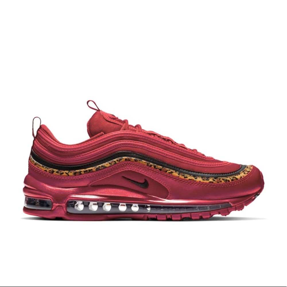Nike Women’s Air Max 97 Leopard Pack Sneakers - University Red/Black/Print